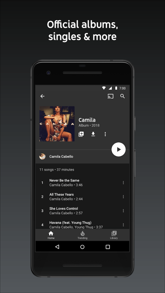 YouTube music APK